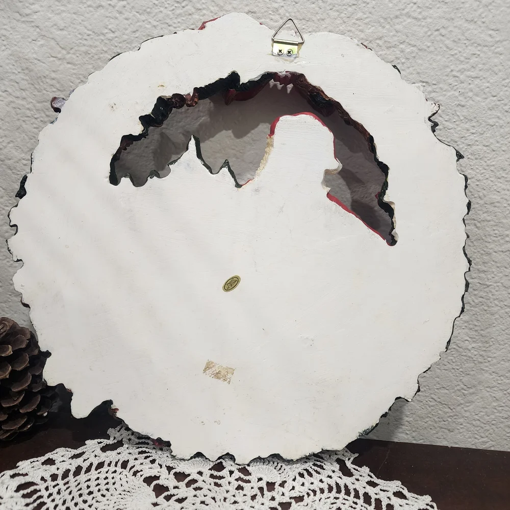 Festive Santa Holiday Wreath with Red and Green Accents